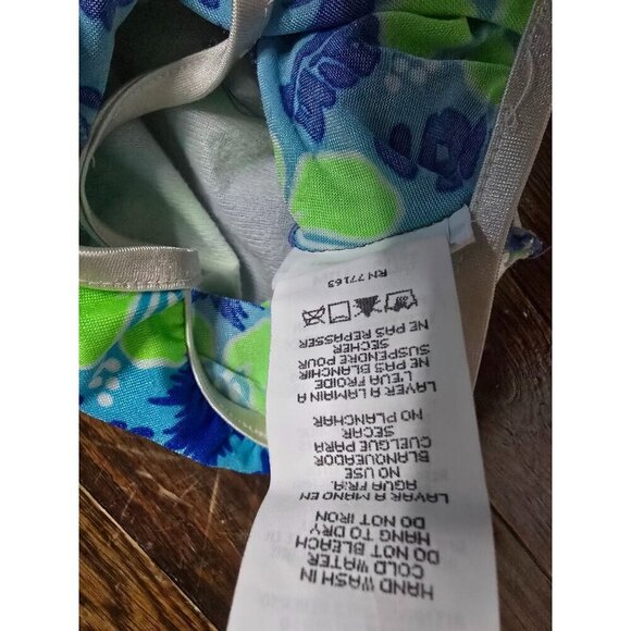 Vintage 90s Sand n Sun Blue Tropical Baby Swimsuit 18 M - Picture 5 of 10